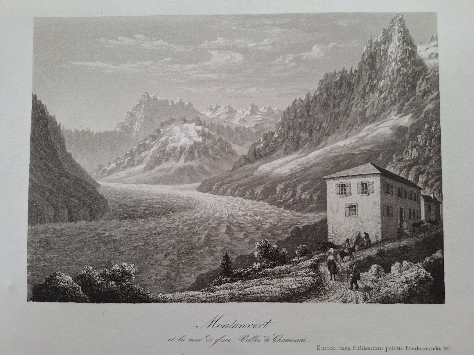 Incisioni: MONTANVERT. MER DE GLACE. VALLEE CHAMOUNI – Usato da Bevaix venduto da bohrap