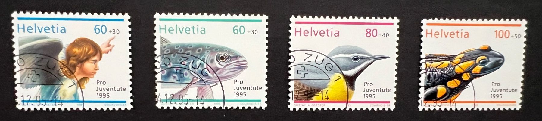 Tutti i francobolli: Pro Juventute 1995 Eckstempel gestempelt – Nuovo (secondo la descrizione) da Hünenberg See venduto da wer_5286