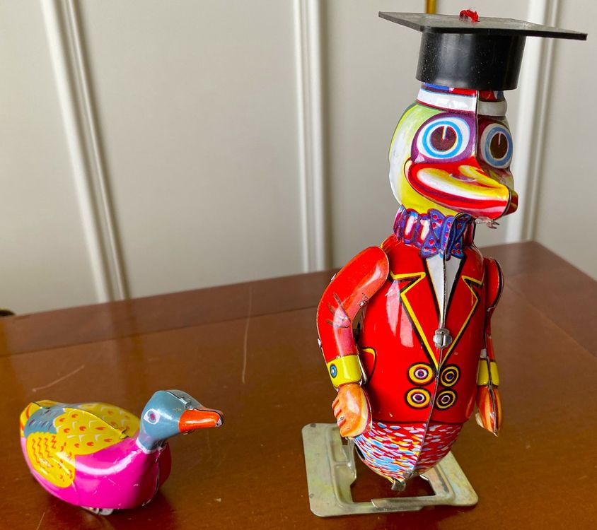 2 vintage Blechfiguren mit Uhrwerk Ente (Gebraucht) in THERWIL für CHF ...