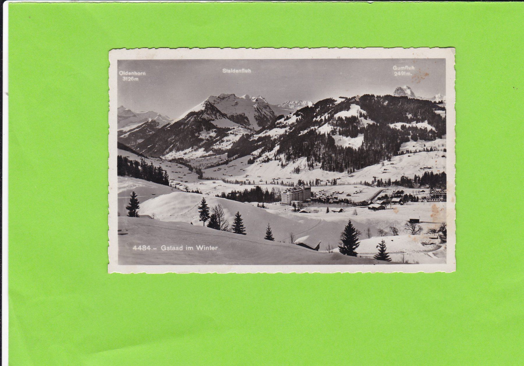 Ansichtskarten: Gstaad im Winter – Gebraucht aus St. Peterzell von neckertal