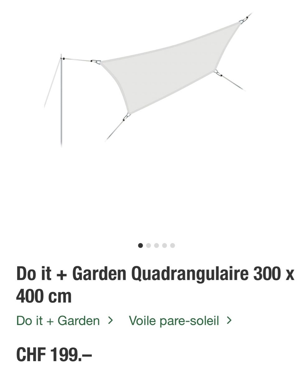 Unterstände: Voile d’ombrage – Gebraucht aus Cressier NE von davidneuch 1
