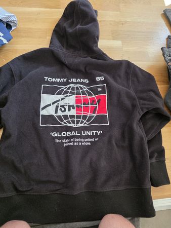 Tommy Jeans Pullover Hoodie Schwarz Grösse L