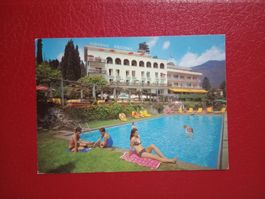 Ascona Tessin Hotel Ascona Pool Piscina animata 1981