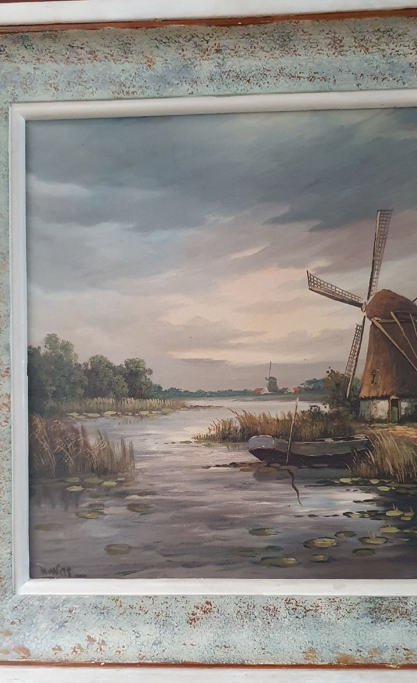 Dipinti: Bild - Ölgemälde, Holländische Landschaft – Usato da Kreuzlingen venduto da Rschweiz1 2