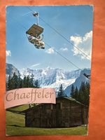 1976 Grindelwald. Firstbahn und Fiescherhorn