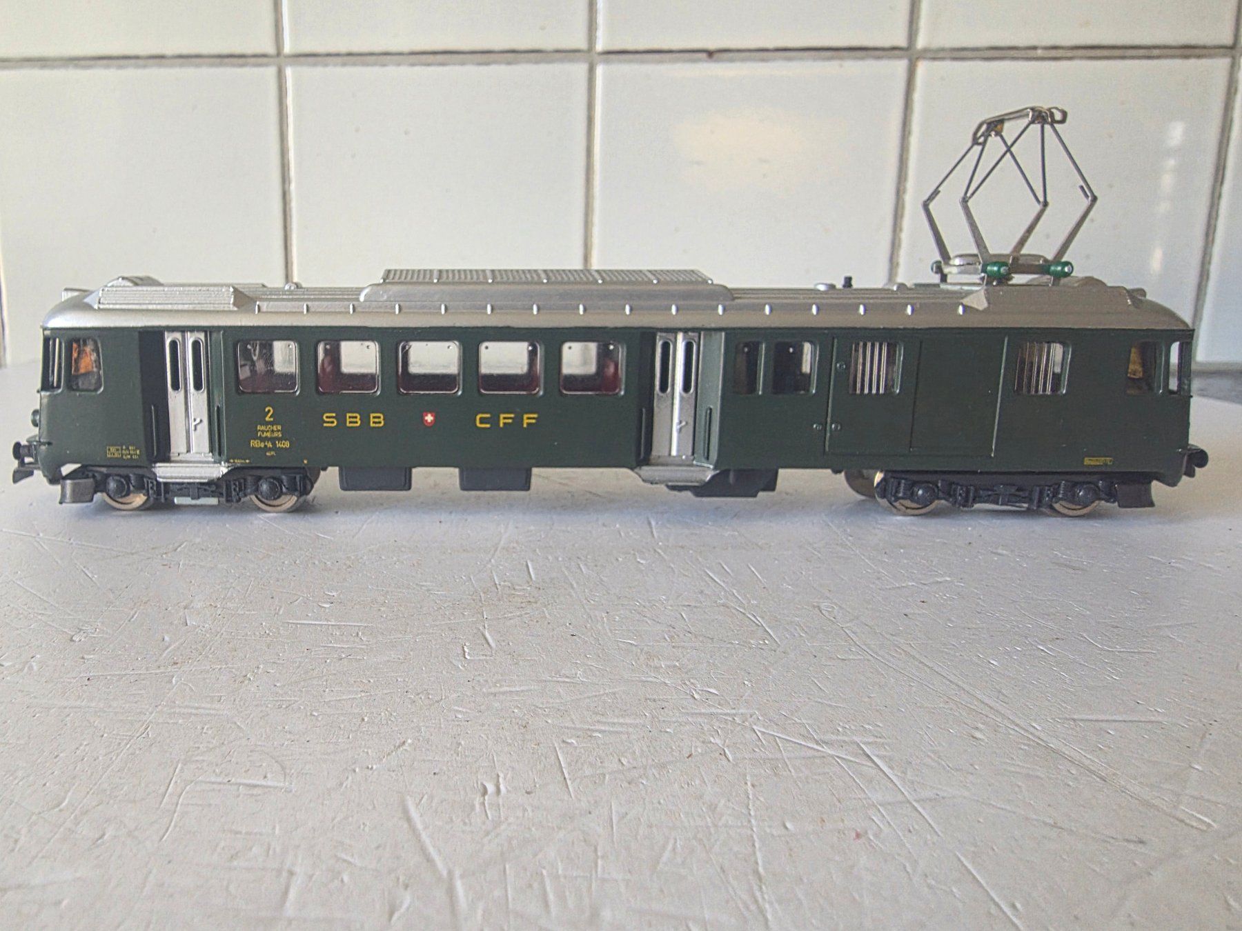 Hag Modellini di ferrovie: SBB Triebwagen RBe 4/4, Lok-Nr. 1408, GS = – Nuovo (secondo la descrizione) da Seuzach venduto da Loeckeli01 3