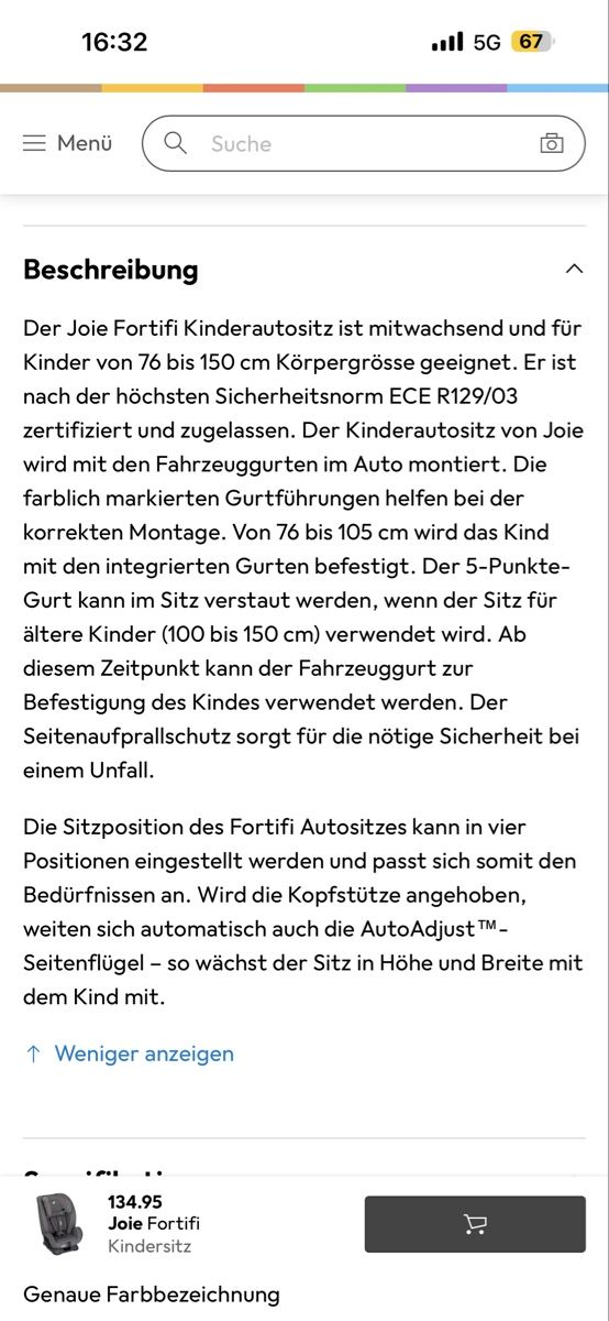 Joie Seggiolini per auto: Kindersitz Joie – Usato da Beromünster venduto da Ana.8 2