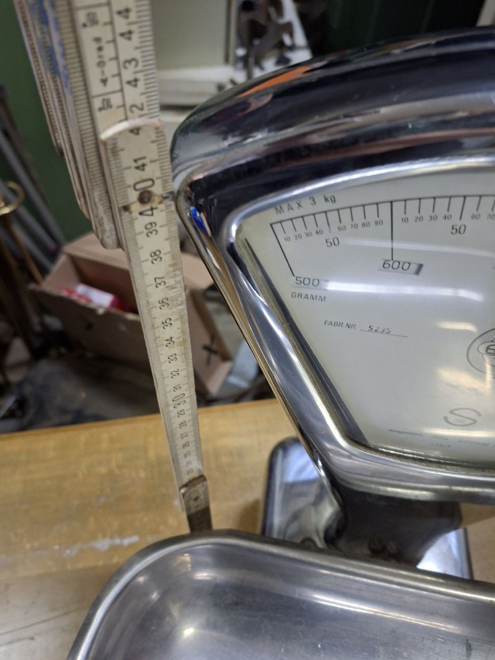Bilance da cucina: Vintage ARSA Küchenwaage, Chromstahl  – Usato da Grossdietwil venduto da hufi10 8