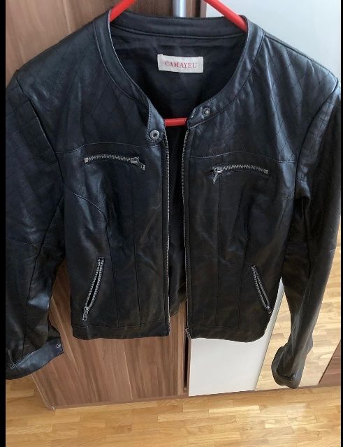 Veste simili cuir discount camaieu