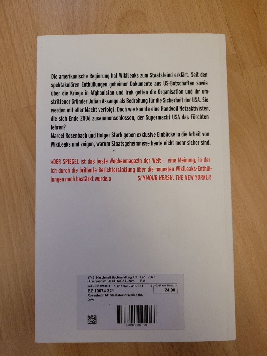 Bücher: Staatsfeind Wikileaks – Gebraucht aus Perlen von Safari_23 1
