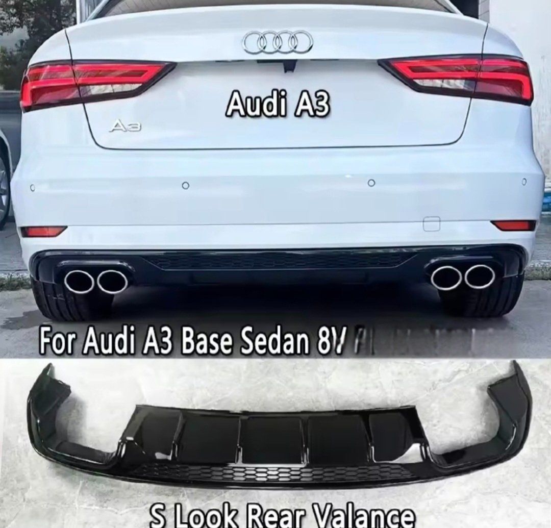 Audi Tutti pezzi di ricambio auto: Heckdiffusor Diffusor ABS Glanz für AUDI S3 + A3 8V S-Line – Nuovo (secondo la descrizione) da Inwil venduto da nik_8zd8