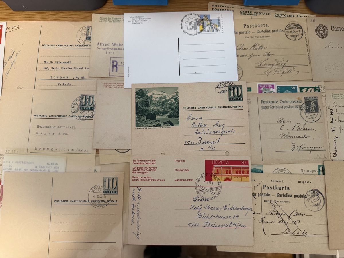 Cartoline postali: 80 AK/PK und Maximumkarten ab Alt – Usato da Murgenthal venduto da Tina_4055