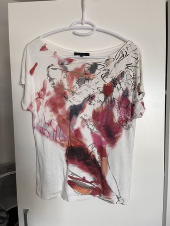 Psssport Damen T-Shirt Print Grösse 36 weiss
