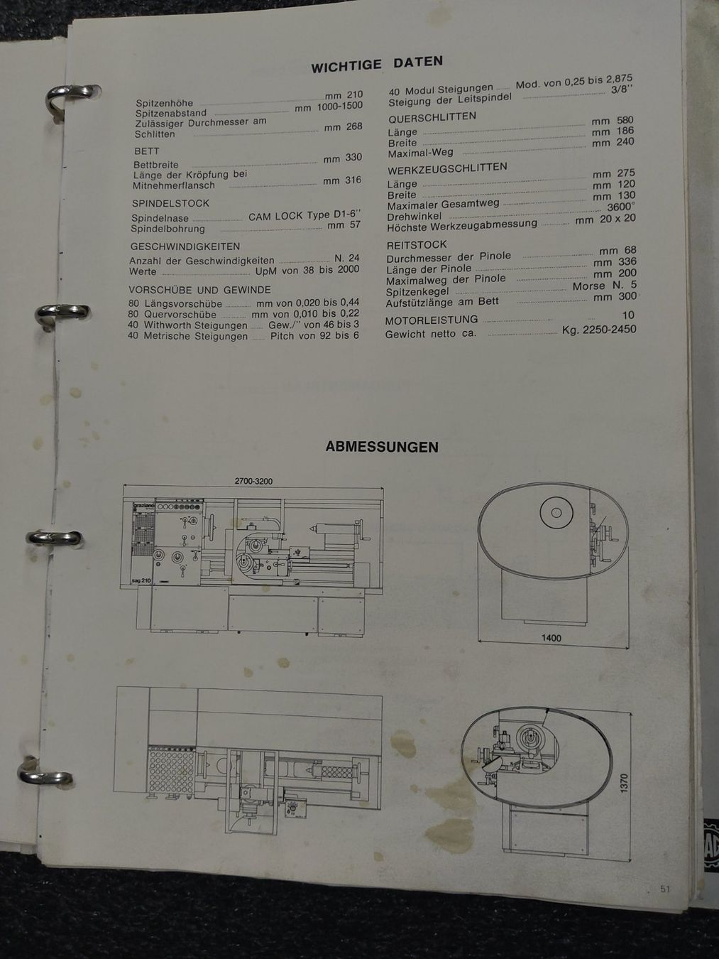 Tutte le macchine: Graziono Drehbank – Usato da Jona venduto da iweng 9