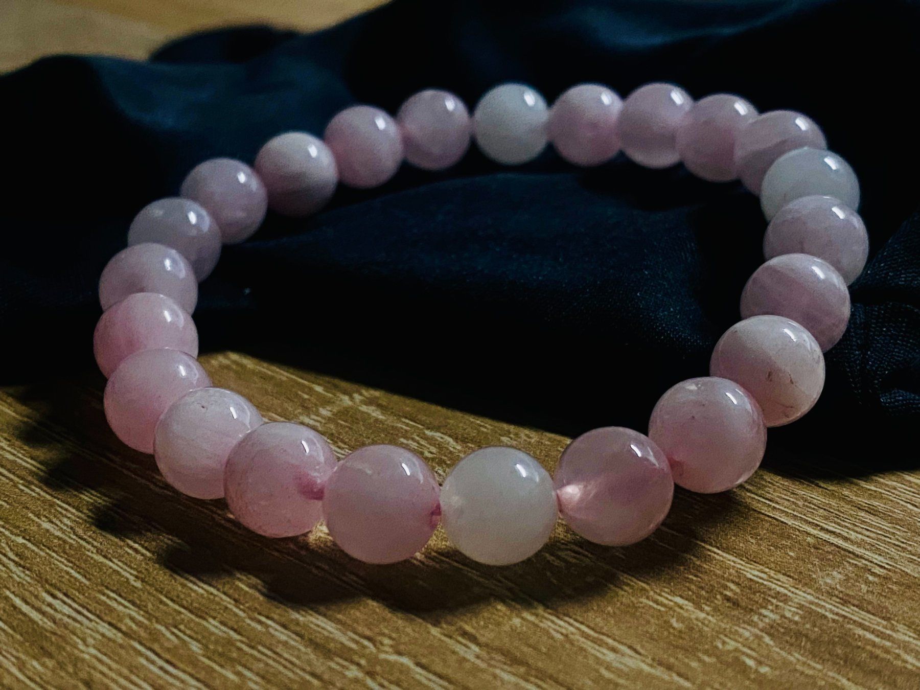 Bracciali & Braccialetti: Rosenquarz-Armband – Nuovo e nell'imballaggio originale da Matten b. Interlaken venduto da kero71 1
