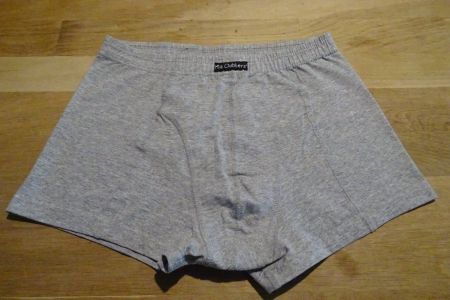 neu: graue Boxershorts Gr. M/L, 100% Baumwolle