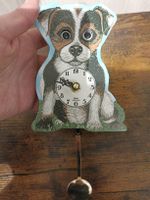 Cute Dog Pendulum Wall Clock