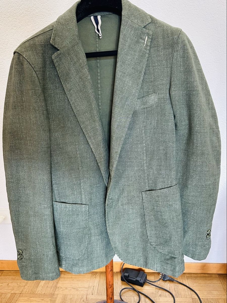 Jacken: Giacca uomo taglia 52 = 48 EU verde  cotone elastan – Gebraucht aus Cureglia von myr_9v25