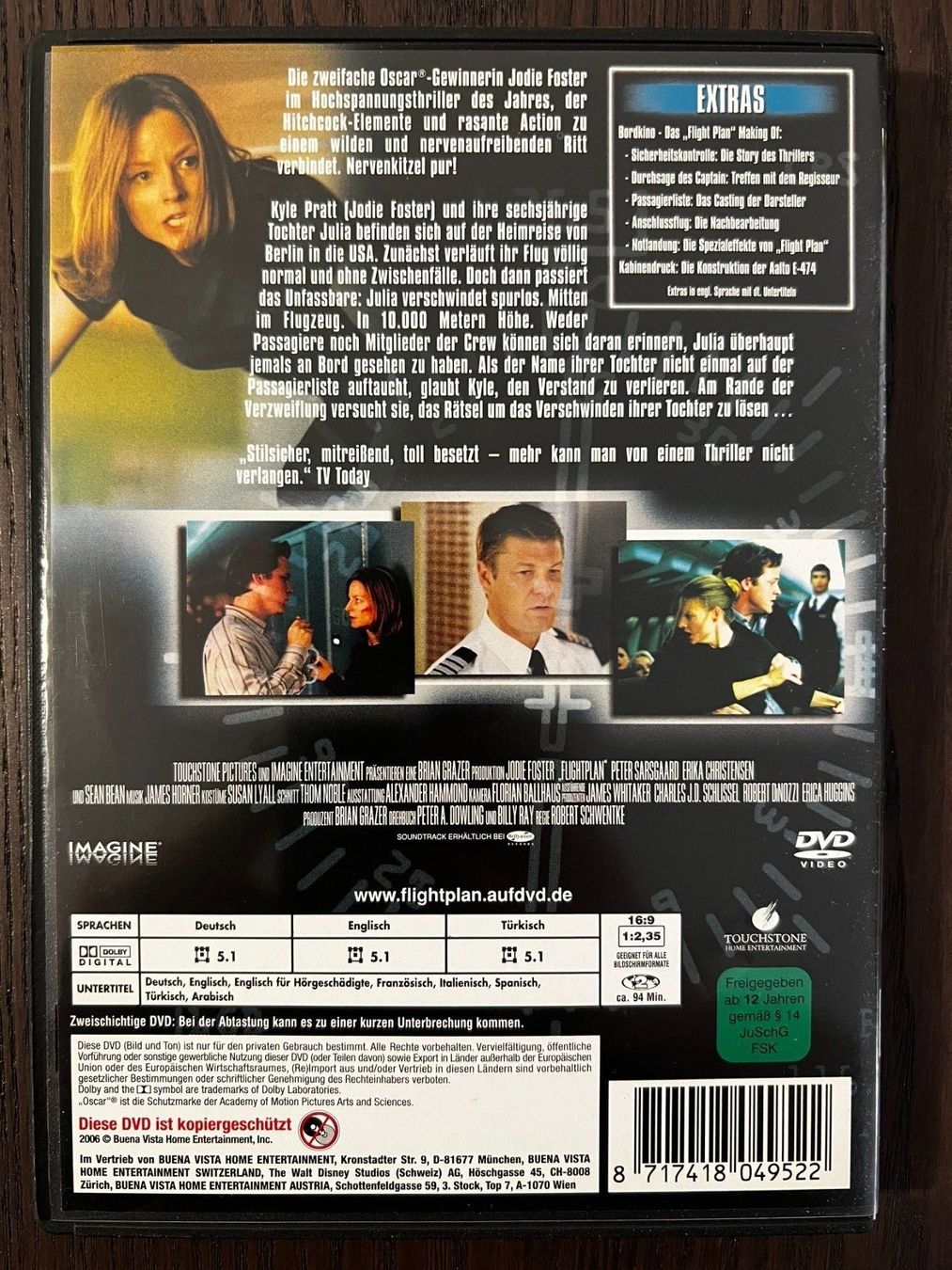 Tutti i DVDs: Flightplan - Ohne jede Spur – Usato da Zürich venduto da FilmFreunde 1