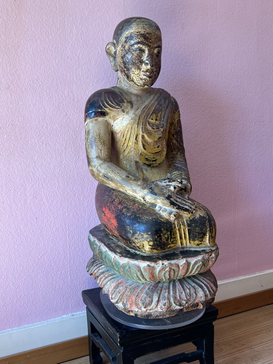 Sculture & Statue: Antike Siam Buddha Statue, Holz – Usato da Zürich venduto da juergarno 4