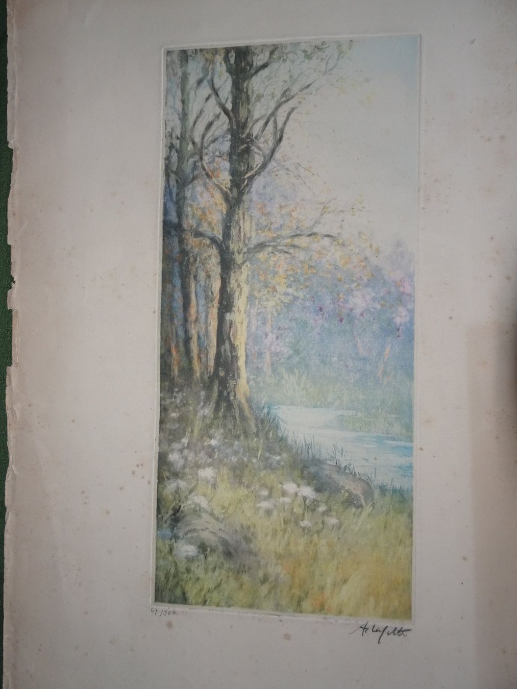 Arts picturaux & lithographies: 2 alte signierte Litho-Bilder – D'occasion à Vitznau par Mina60 3