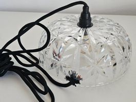 Vintage Upcycling Lampe 80er Jahre Schüssel Deckenleuchte