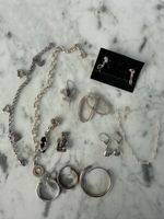 Lot bijoux argent 925/800 :  bracelets, boucles, thomas Sabo