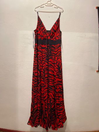 Jäger Kleid Gr 42 UK 14 100% Seide