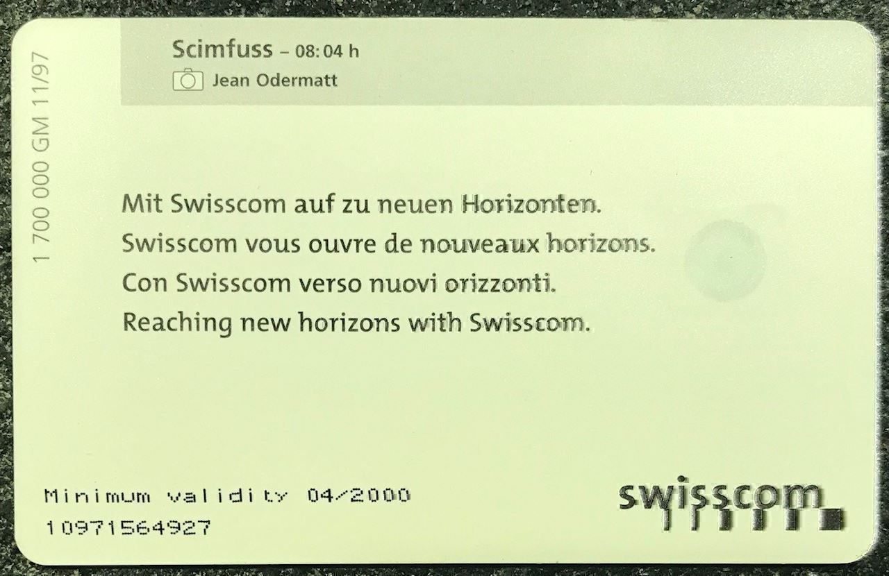 Swisscom Schede telefoniche: Swisscom Scimfuss Jan Odermatt CHF 5 – Nuovo e nell'imballaggio originale da Rotkreuz venduto da Parcore 1