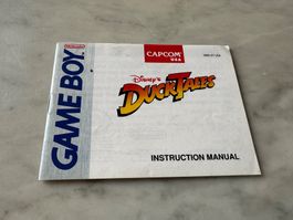 ANLEITUNG FÜR DUCK TALES NINTENDO GAME BOY USA