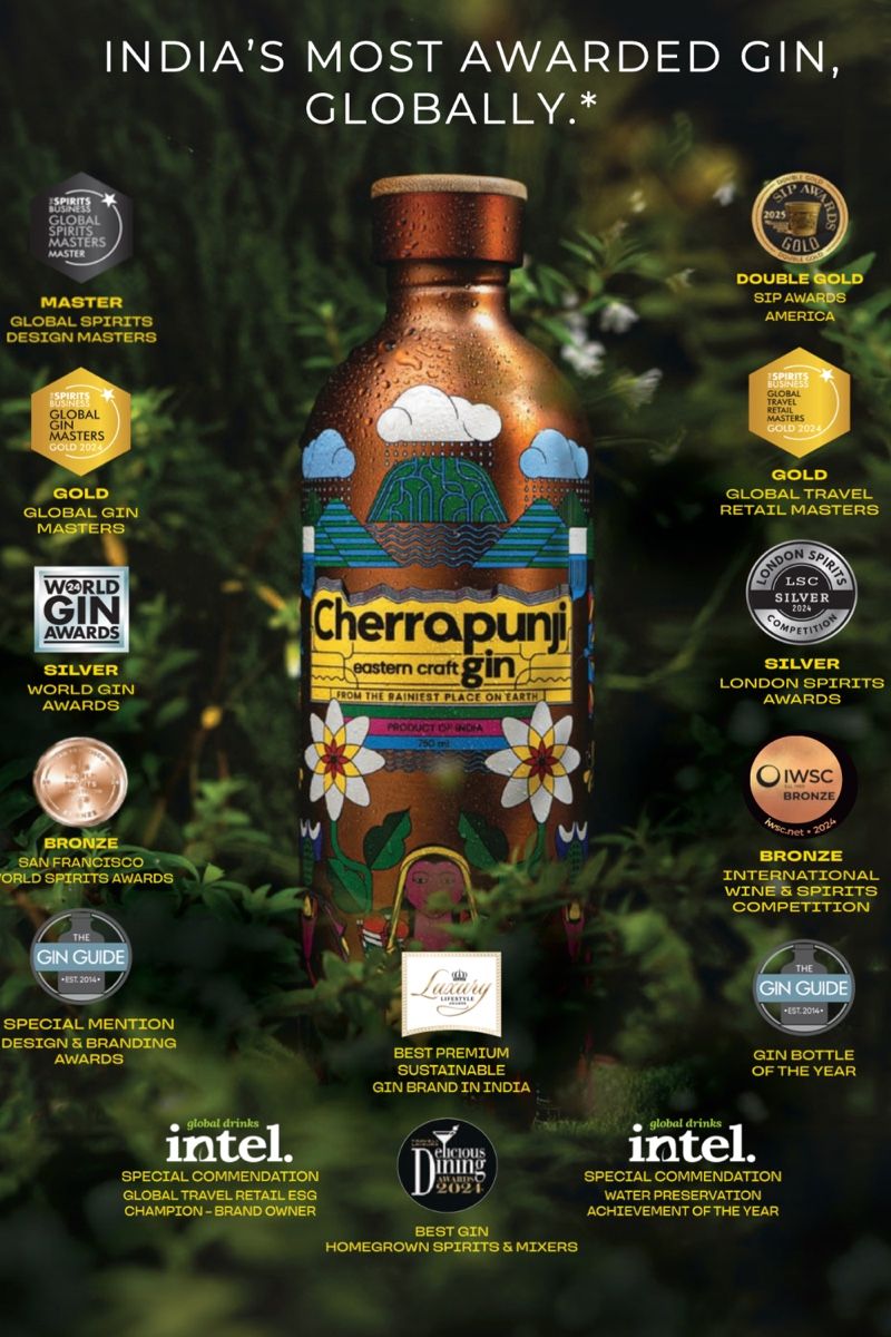 Bevande alcoliche: Cherrapunji Eastern Craft Gin bottle - Great Gift Idea! – Nuovo e nell'imballaggio originale da Kloten venduto da jarus 3