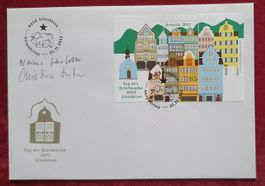 FDC 2012, Nr.1448, Sonderblock auf Brief, mit Unterschriften