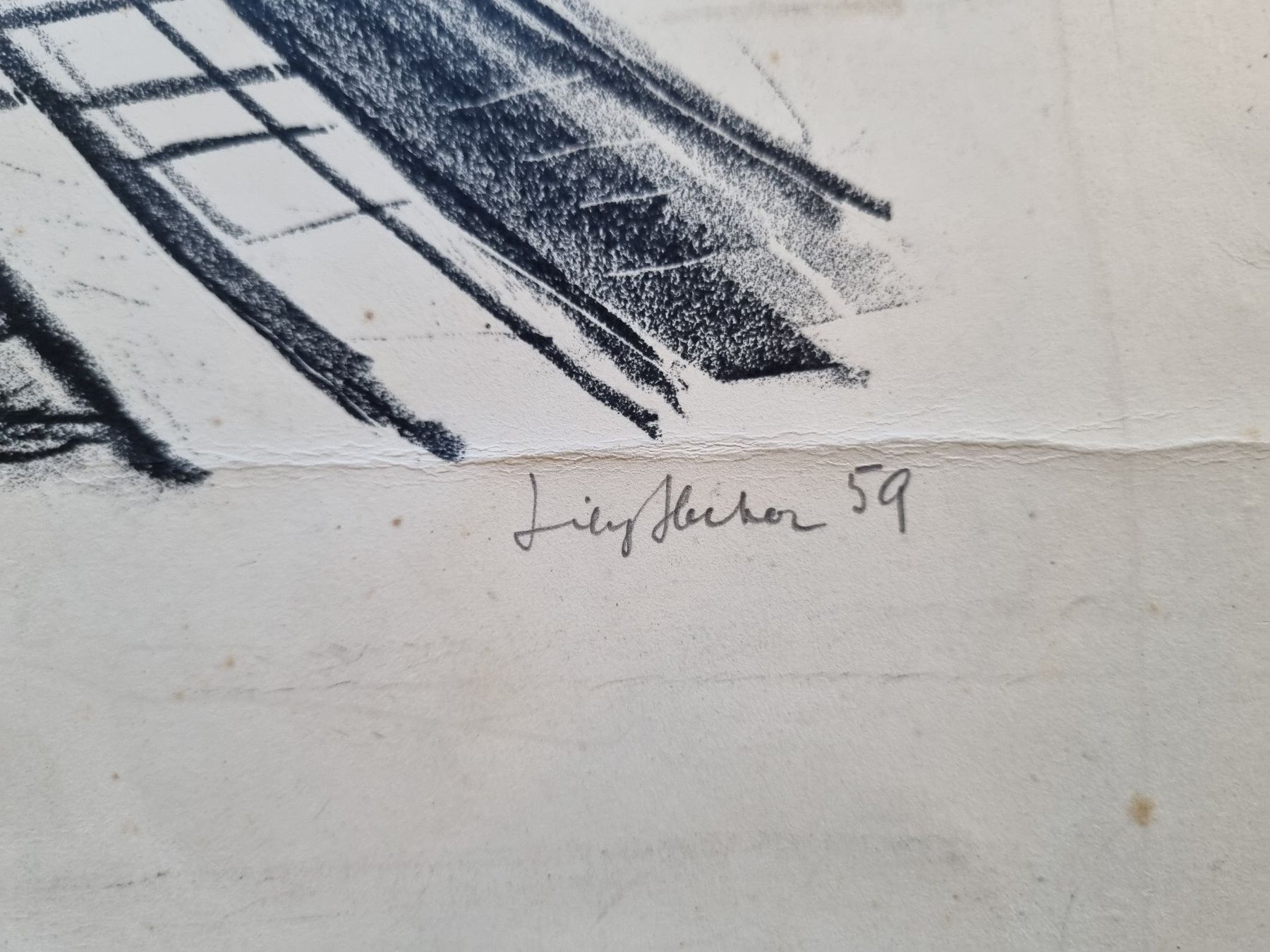 Grafica & Litografie: Original Lithographie Lily Stecher, Bahnhof, 1959! Top – Usato da Trachslau venduto da bastet06 1
