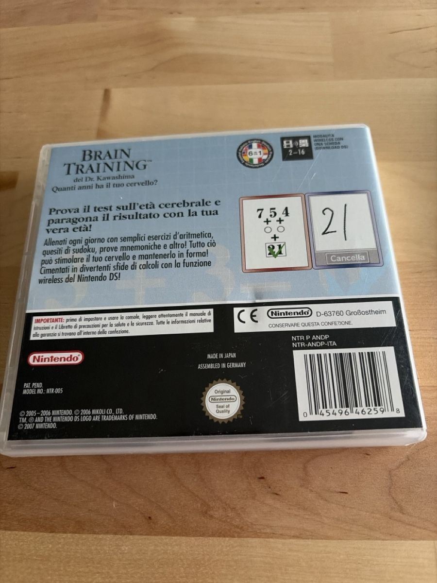 Giochi: Brain Training Nintendo DS – Nuovo (secondo la descrizione) da Chiasso venduto da Chibichan 2