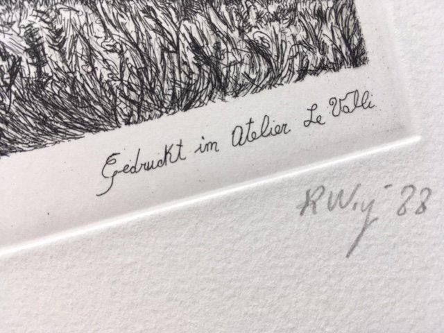 Acqueforti & Disegni: Radierung von GOMMISWALD – Nuovo e nell'imballaggio originale da Elgg venduto da Kallipygos 3