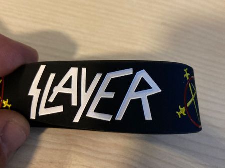 Slayer Silikon Armband Metal Rock Band