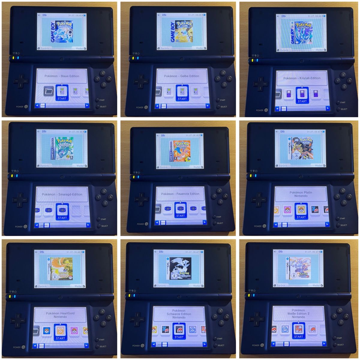 Nintendo Konsolen: Nintendo DSi mit Pokémon Games – Gebraucht aus Dielsdorf von RetroMeister 1
