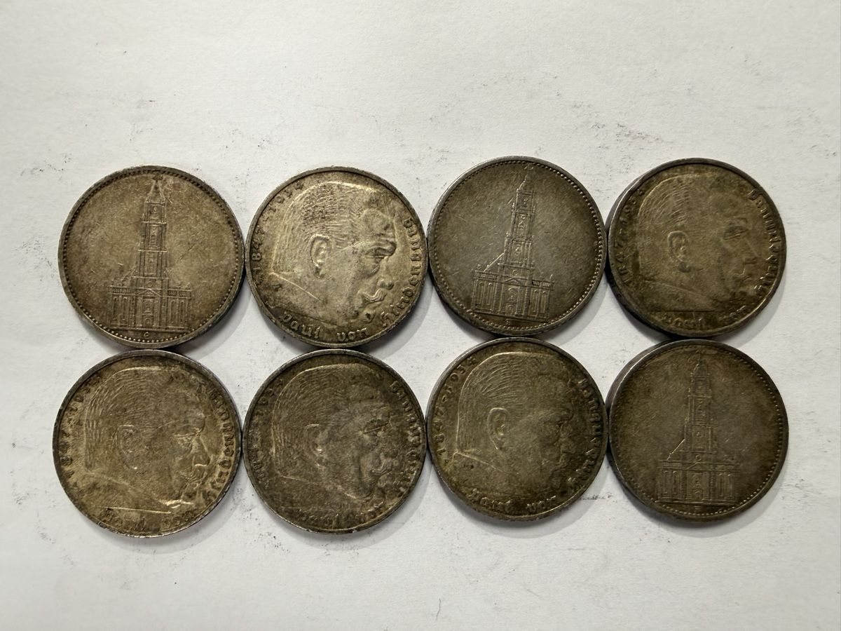 Tutti le monete: 8 Stk 5 Mark  1934-1936 (73) – Usato da Ballwil venduto da lukyluciano21 1