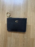 Porte-cartes Coach noir avec porte-clés, bon état