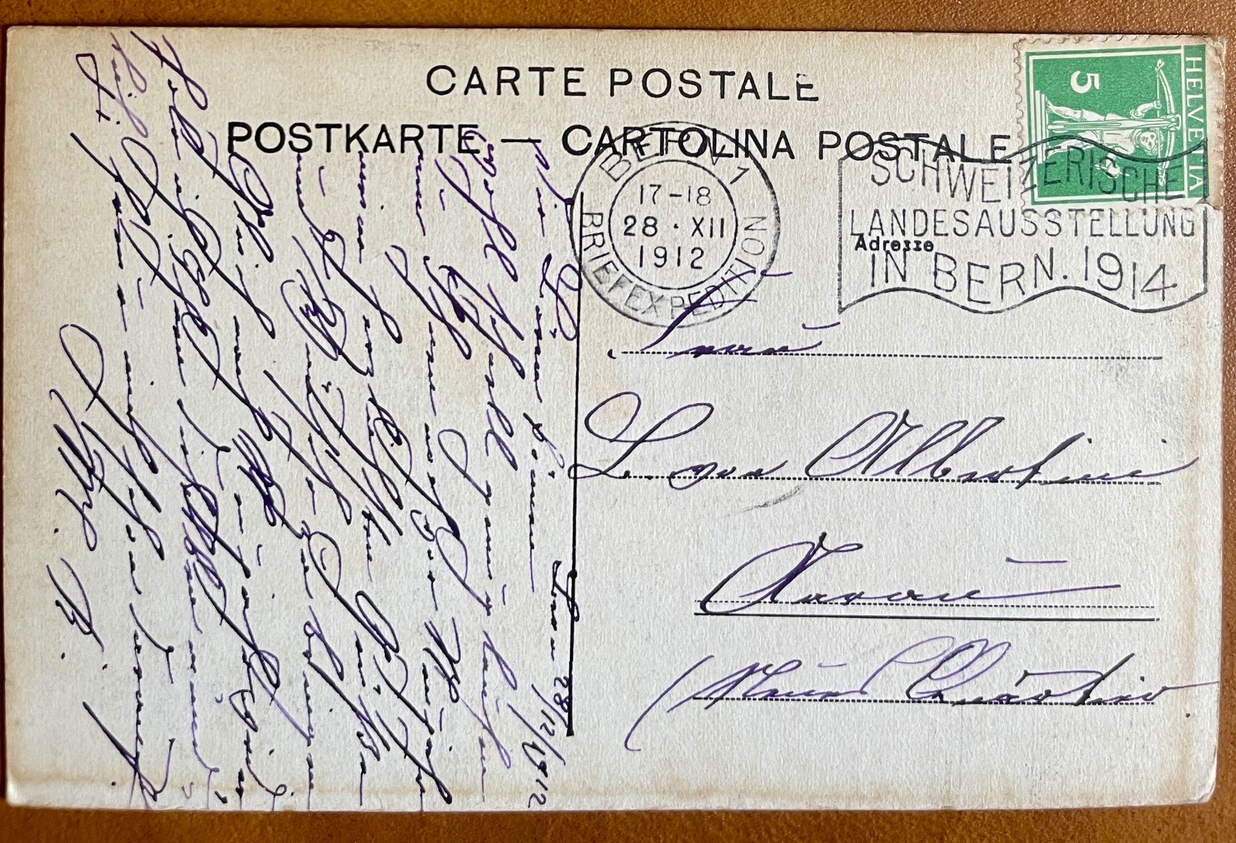 Cartoline postali: BERN - Bärengraben 1912 – Usato da Lutry venduto da Ediego 1