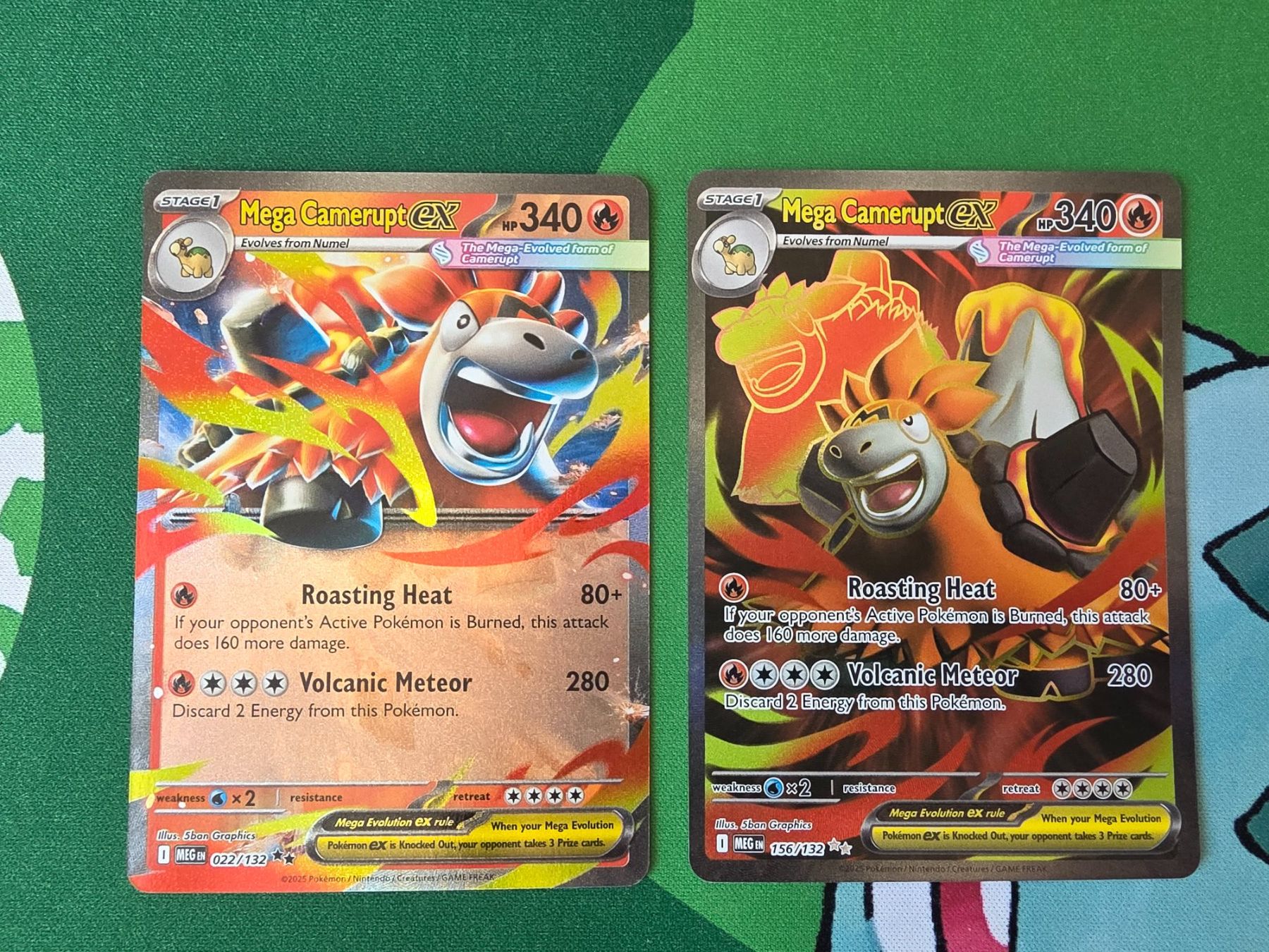 Pokémon Sammelbilder & Trading cards: Pokemon Mega Camerupt ex Set 156/132 Mega Evolution Englisch – Neu (gemäss Beschreibung) aus Gossau SG von worklifebalance
