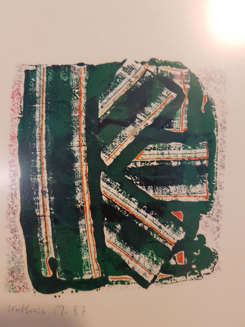 Gemälde: Abstraktes Kunstwerk "Kathrin" – Original Mischtechnik 1987 – Gebraucht aus Glattbrugg von casabelavista 8