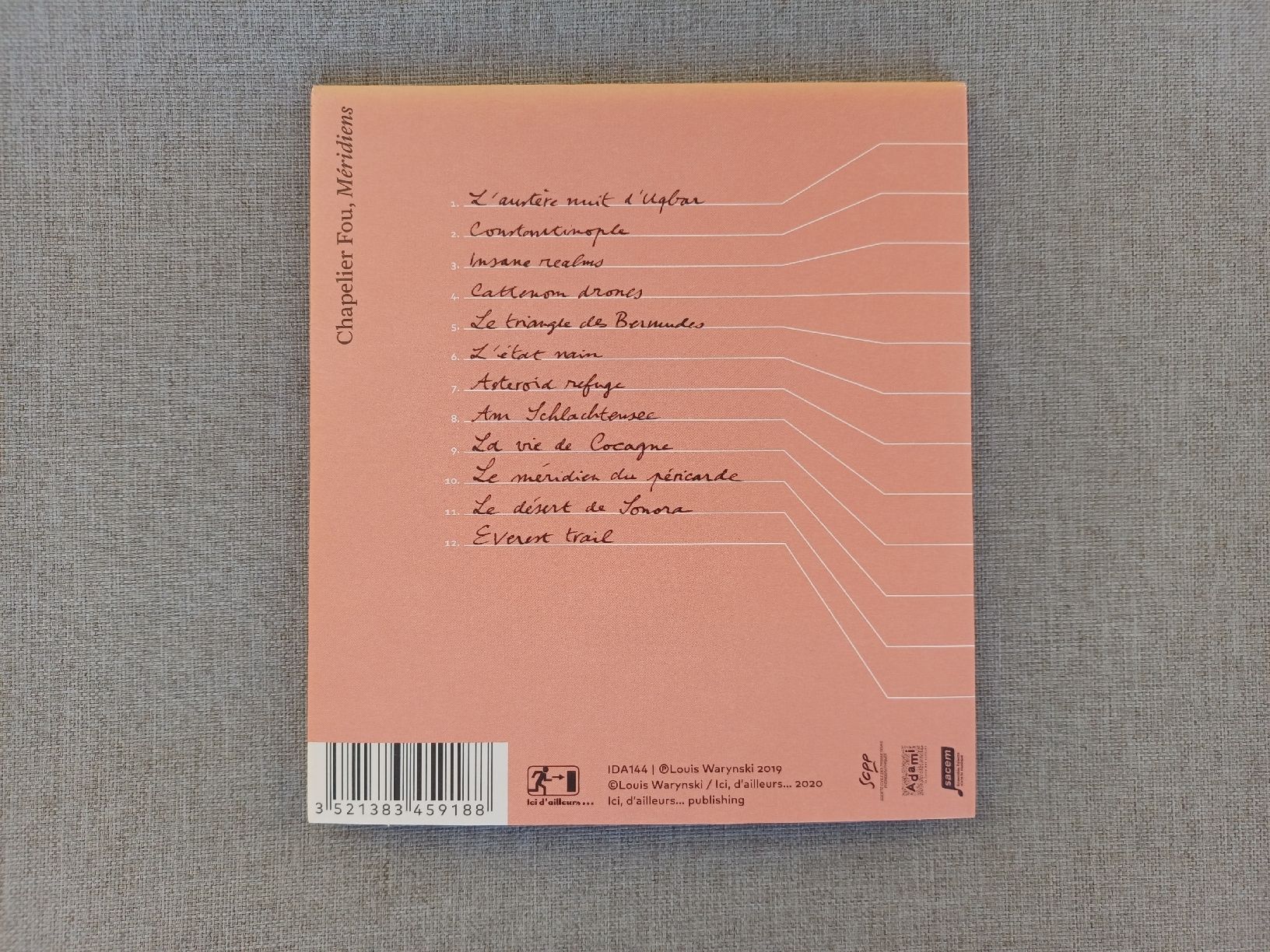 CD: Chapelier Fou "Méridiens" CD digipak – Usato da Begnins venduto da Drastic-Sound 2