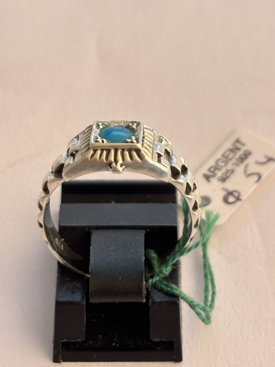 Bagues: Ring Silber mit Tuerkis Argent 925 – D'occasion à Langnau am Albis par flusspflege 3