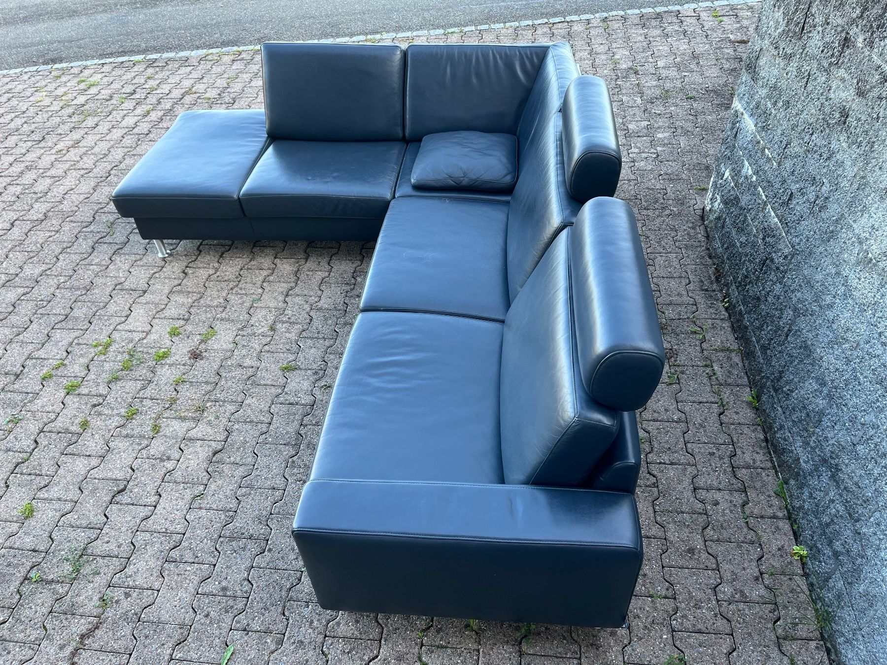 Pfister Divani: Ewald Schillig Ecksofa aus Echtleder – Usato da Feldbach venduto da Olive1 5