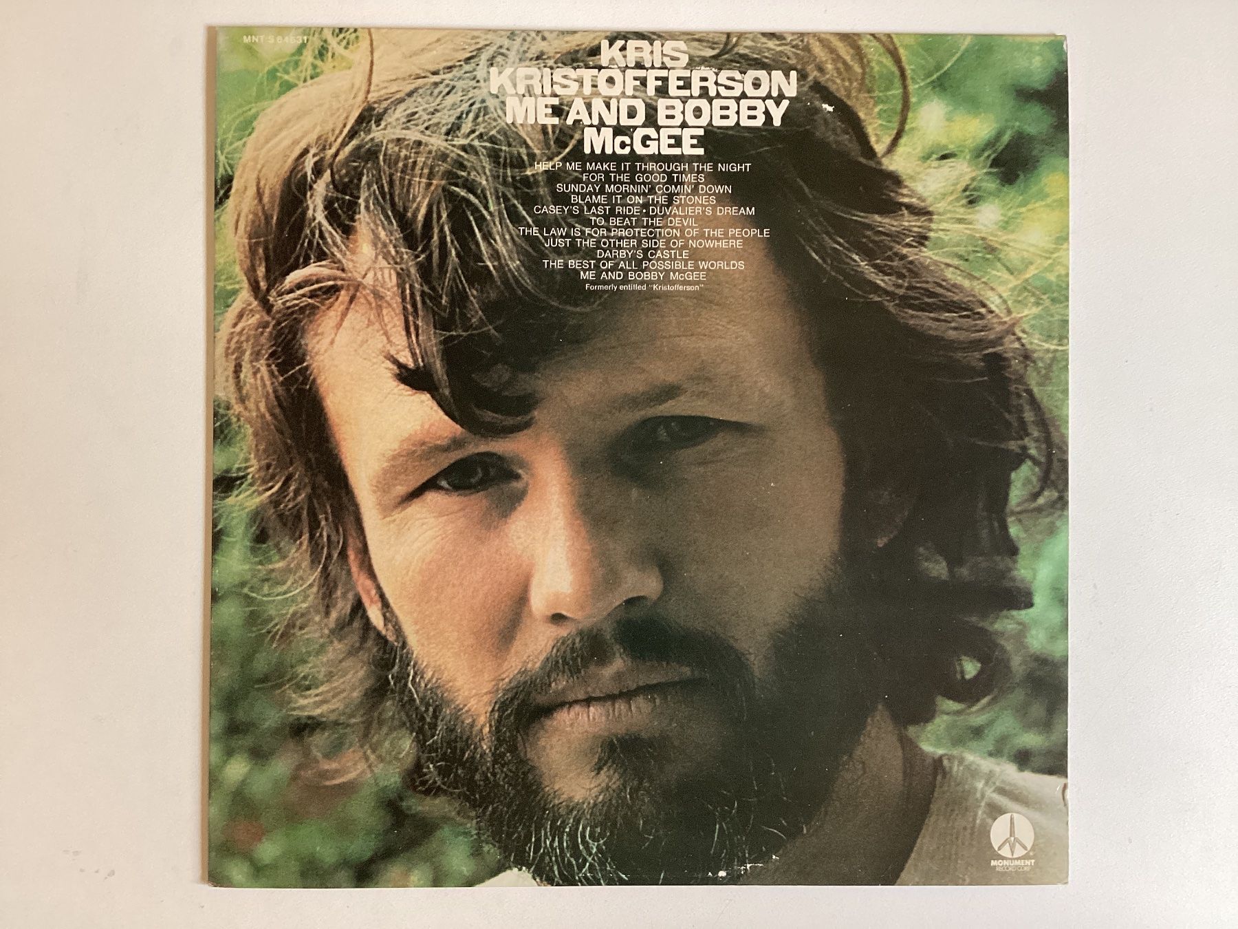 Schallplatten: Kris Kristofferson LP - Me And Bobby McGee – Gebraucht aus Gutenswil von Hamzian