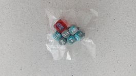 Set of dices - red-blue sealed