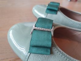 Elegante Ballerinas Gr. 39 Wildleder mint