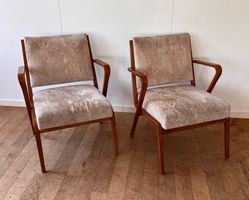 2 Sessel von Selman Selmanagic für VEB, Hellerau, 50er, DDR