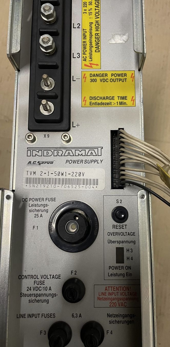 Elektronikbauteile: Indramat Versorgungsmodul TVM 1.2-50W1-220V – Gebraucht aus Sins von 3985schluckti 1